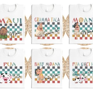Princess Moana Group Shirts, Pua And Hei Hei T-Shirt, Matching Moana & Maui Tee, Disneyland Family Vacation Sweater