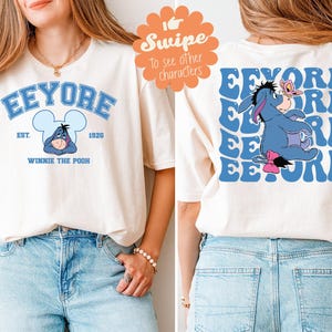 Disney Winnie The Pooh Shirts, Piglet & Eeyore Groovy T-Shirts, Tigger And Kanga Tees, Disneyland Family Vacation Sweatshirts