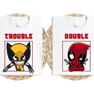 Koszulka Marvel Deadpool, Koszulki Disney Anti Hero, Koszulka komiksowa Deadpool dla dzieci, Sweter rodzinny Disneyland Trip