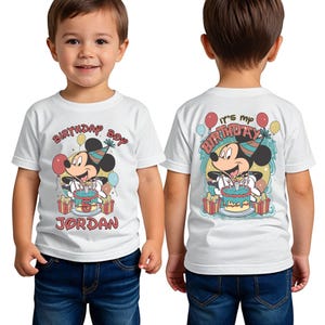 Mickey Birthday Boy T-Shirt, Disney Custom Birthday Party Shirt, Disney Family Matching Birthday Shirt, Disneyland Birthday Vacation Shirt