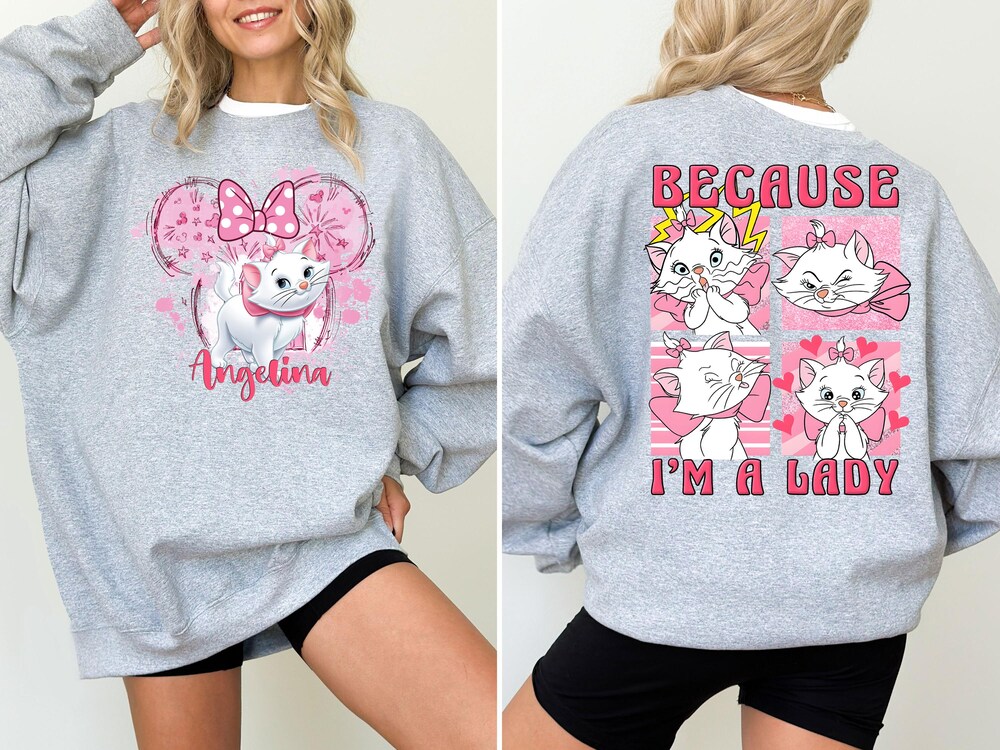 Disney The Aristocats Sweatshirt, Custom Marie Cat Custom Hoodie, Disney Cats Sweater, Disneyland Family Trip 2025 Sweatshirts New Fashion