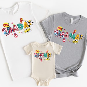 Koszulka Disney Marvel Mama & Dada, Koszulka Avengers Comic Book, Koszulka Disneyworld Superheroes, Bluza Disneyland Family Matching Trip