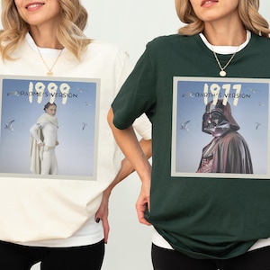 Star Wars Version Shirt, Darth Vader & Padme T-shirt, Galaxy&#39;s Edge Matching Hoodie, Star Wars Couple Tee, Disneyland Group Vacation Sweat