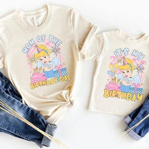 It&#39;s My Birthday Cinderella Shirt, Custom Princess Birthday Girl Shirt, Disney Family Matching Birthday Tee, Disneyland Birthday Party Shirt
