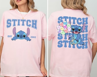 Disney Stitch Shirt, Stitch Girls Trip Besties T-Shirt, Stitch & Angel Couple Hoodie, Disneyland Family Vacation Sweatshirt