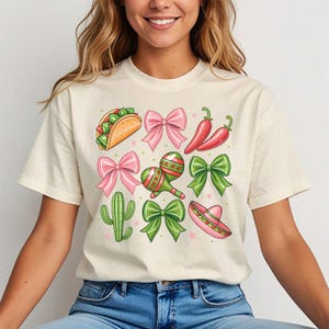 Coquette Cinco De Mayo Shirt, Mexican Squad T-Shirt, Mexican Festival Bow Shirt, Mexico Celebration Shirt, Happy Cinco De Mayo Sweater