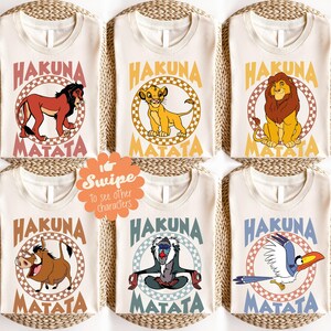 Women's Hakuna Matata Graphic Tunic Top - Long Sleeve, Soft Cotton Blend, With Pockets - View #2
