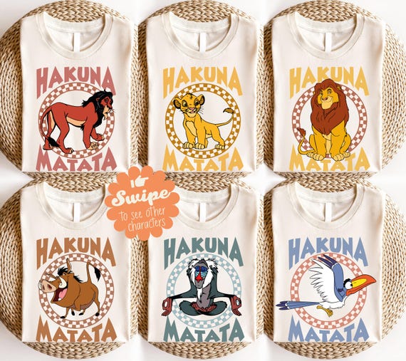 The Lion King Family T-Shirt, Hakuna Matata Matching Shirts, Disneyland Safari Shirt, Disney Simba Nala Mufasa Shirt, Animal Kingdom Shirt