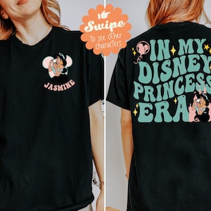 In My Disney Princess Era Shirt, Matching Princesses Tee, Custom Girls Trip T-Shirt, Disneyland Family Vacation Sweatshirt