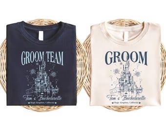 Disney bruidegom shirt, WDW custom vrijgezellenshirt, Disney bruidegom team shirt, Magic Kingdom bruiloft shirt, Disneyland bruidegom bijpassende shirts