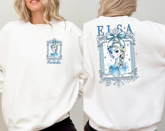 Prinzessin Elsa Sweatshirt, Disney Gefrorenes Shirt, Disneyland Mädchen Reise Hoodie, Magic Kingdom T-Shirt, Eis Königin Pullover
