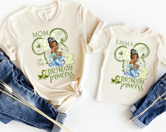 Princess Tiana Birthday Girl Shirt, Disney Famliy Birthday Shirts, Custom Birthday Girl Hoodie, Disney Family Matching Birthday Trip Sweat