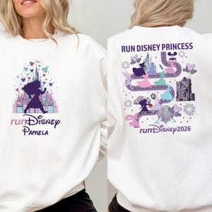 Run Disney Princess Shirt, Marathon Merida & Elsa Sweatshirt, Running Lover Hoodie, Moana And Belle Tee, Disneyland Trip Sweater