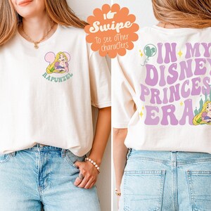 In My Disney Princess Era Shirt, Matching Princesses Tee, Custom Girls Trip T-Shirt, Disneyland Family Vacation Sweatshirt