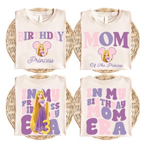 Princess Rapunzel Birthday Girl Shirt, In My Princess Birthday Era Shirt, Tangled Birthday Girl Shirt, Disney Family Matching Birthday Shirt