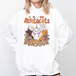 Disney The Aristocats Sweatshirt, Aristocats in Paris Hoodie, Disneyworld Marie Cat Sweater, Disneyland Family Trip Sweatshirt