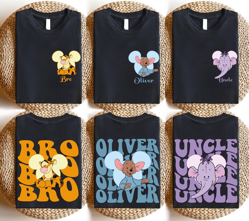 Disney Winnie The Pooh Family Shirt, Mama And Dada Matching T-Shirt, Piglet & Eeyore Shirt, Disneyland Group Vacation Sweatshirt