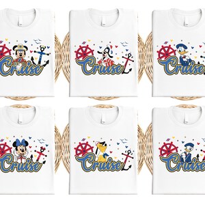 Mickey & Friends Cruise Crew T-Shirt, Disney Cruise Line Shirt, Cruise Squad Matching Tee, Disneyland Goofy And Pluto Trip Sweatshirt