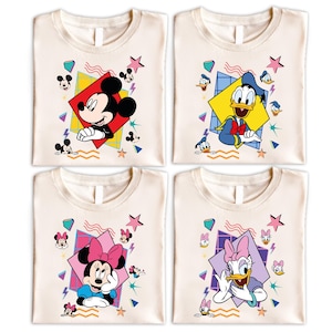 Retro Mickey and Friends Shirt, Minnie And Daisy Shirt, Donald Duck T-Shirt, Disney Trip 2025 Sweater, Disneyland Family Vacation Sweatshirt