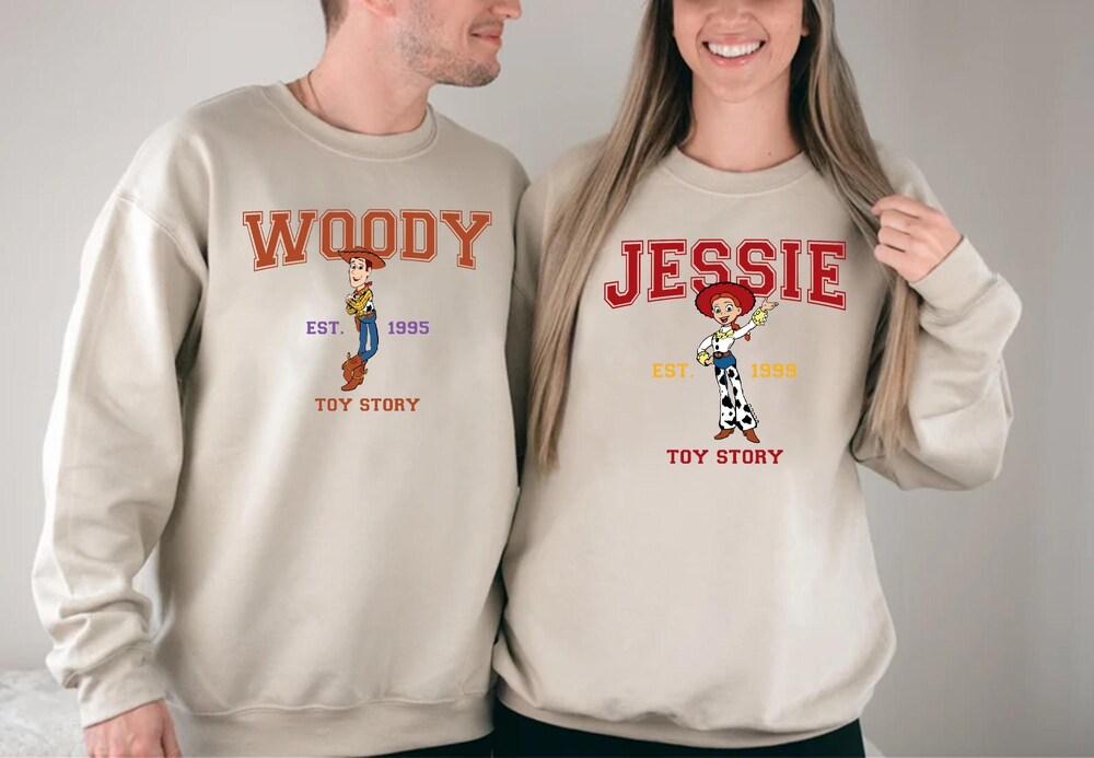 Toy Story All Characters Sweatshirts, Disney Woody & Buzz Lightyear Sweater, Jessie And Bo Peep Hoodie, Disneyland Family Trip Sweatshirts New Fashion