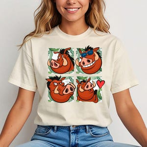Koszulka Disneya z Królem Lwem, koszulka Pumba, koszulki dla maluchów Hakuna Matata, bluza z nadrukiem Disneyland Family Trip