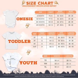 a baby's size chart for a baby's bodysuit