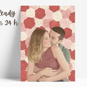 Retrato Personalizado de Pareja – Regalo Digital imagen 6