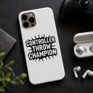 Controller Throw Champion SVG, Funny Gamer Sarcasm PNG, Video Game Rage ...