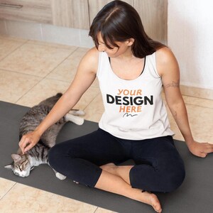 Custom Women&#39;s Racerback Tank Top: Design Your Own Tri-Blend Tank