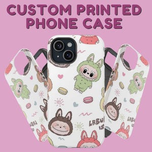 Custom Labubu Character Phone Cover – “Little and Loud” Cute Chaos Design, Fun Gift for Teens or Kids, Personalized Phone Accessory