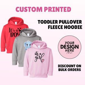 Custom Toddler Hoodie Personalized Printed Photo Hooded Sweatshirts Custom Logo Hoodie Your Design Hoodie Add Your Own Text Children Hoodie