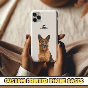 Personalized Pet Dog iPhone Case, Custom Pet iPhone Case, Pet Phone Case For iPhone 16, 15, 14, 13, 12, 11 Pro Max, Pet Lover Gifts