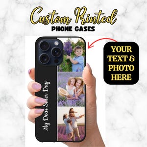 Personalized Photo iPhone Case: Custom Collage, Add Your Text