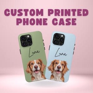 Tough Personalized Custom Photo iPhone Case Custom Text Phone Cover Customize with your own Photo Your Design Phone Case Custom Made Gifts
