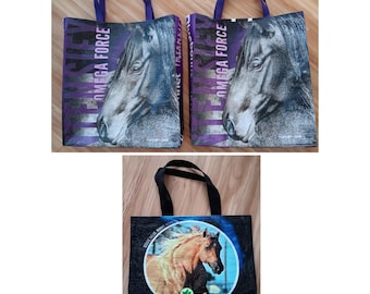 Horses Part 3 - Feed Bag Recycled Up Cycle Tote