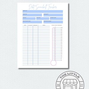 Debt Snowball Tracker Printable - Financial Payoff Planner, Debt Management Template, Digital Download PDF