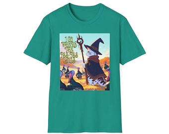 Funny Cat Wizard-T-shirt: nieuw kattenshirt met afbeelding
