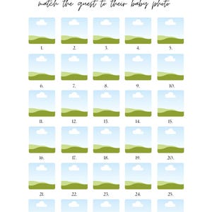 WHO'S THAT BABY? Baby Shower Game, editable template! image 8