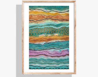 抽象的な水彩渦巻き模様の絵画 • 印刷可能な壁掛けアート - Etsy 日本
