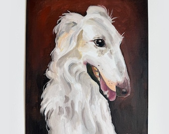 Custom Pet Portrait Oil Painting on Canvas