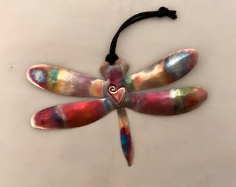 Handcrafted Copper Dragonfly Ornament