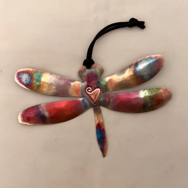 Handcrafted Copper Dragonfly Ornament