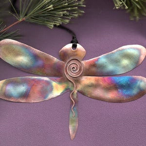 Handcrafted Copper Dragonfly Ornament