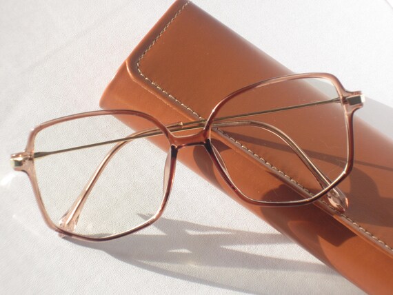 Amber Spectacles Blue Light Blocking Glasses| Squ… - image 4