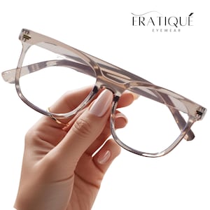 Big Square Frame Blue Light Glasses-RX Ready Fashion Frames