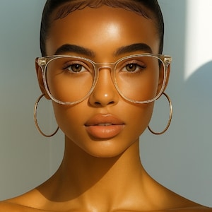 Cat Eye Glasses Blue Light Blocking Glasses|Transparent Frame Glasses| Screen Protection Glasses| Non Prescription Glasses| Round Eyeglasses