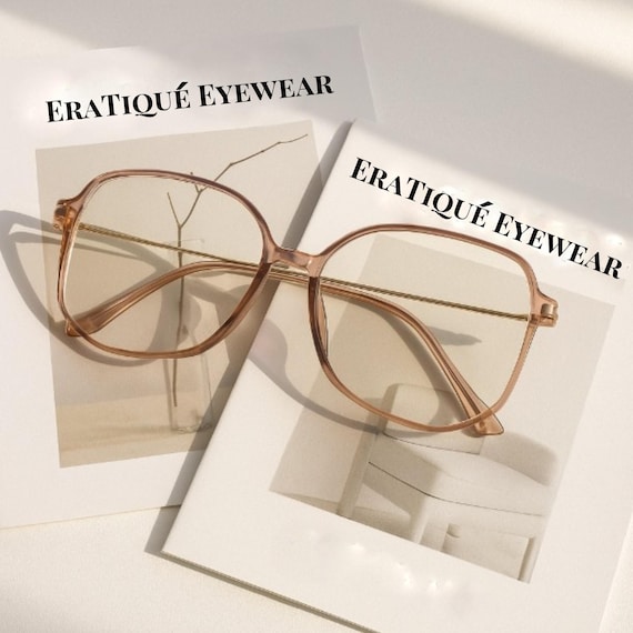 Amber Spectacles Blue Light Blocking Glasses| Squ… - image 1