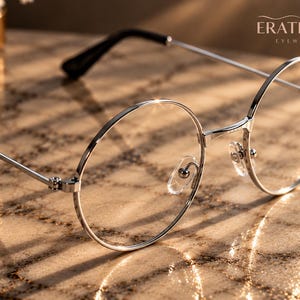Small Vintage Style Reading Glasses -Silver Lightweight Frames