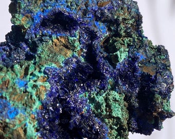 モロッコ、シディ・アイド産、母岩入り大型アズライトマラカイト原石