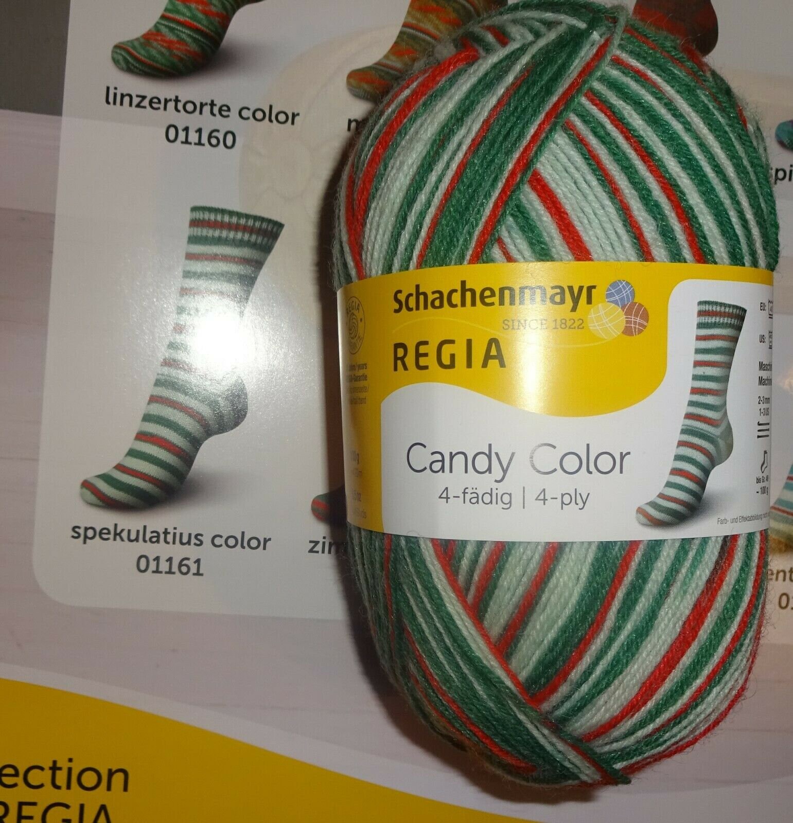 Regia Sock Yarn Candy Christmas 4ply Superwash 100g/460yd Etsy Singapore